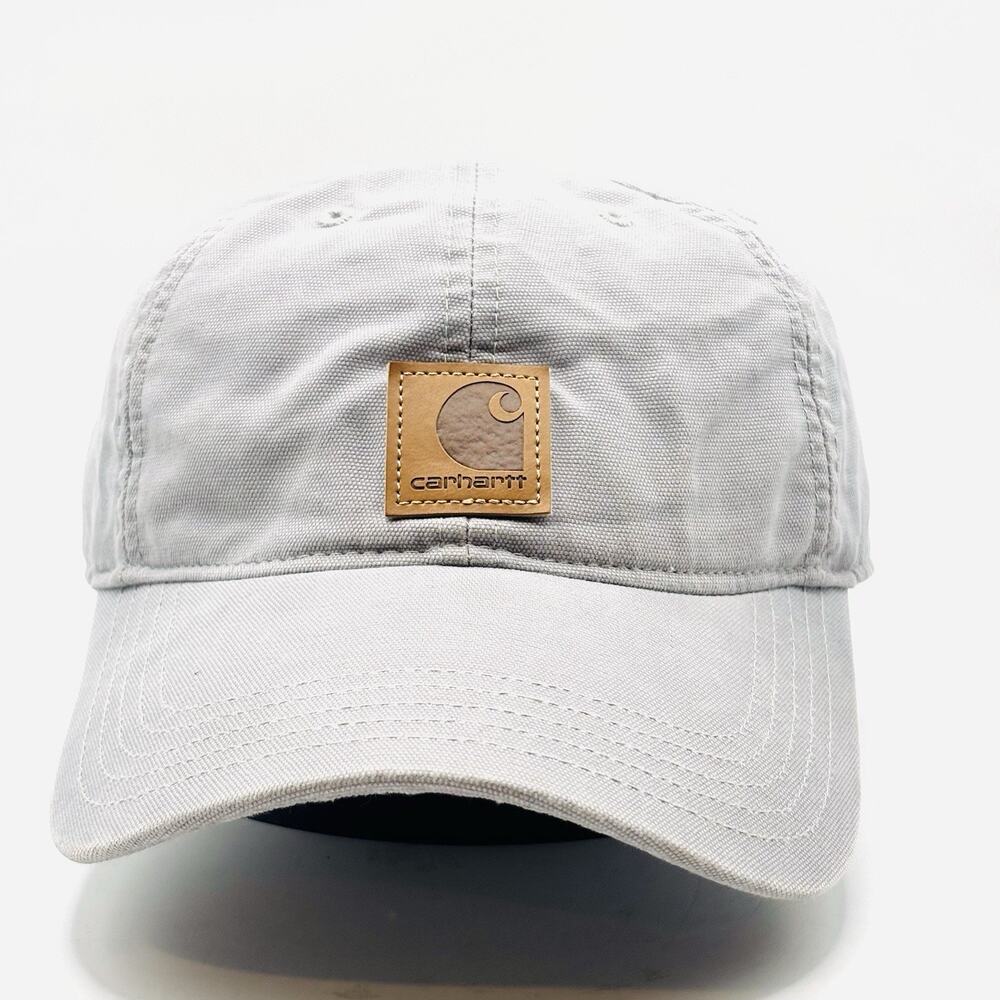 Carhartt Workwear Light Grey Logo Hat Cap Adjustable One Size